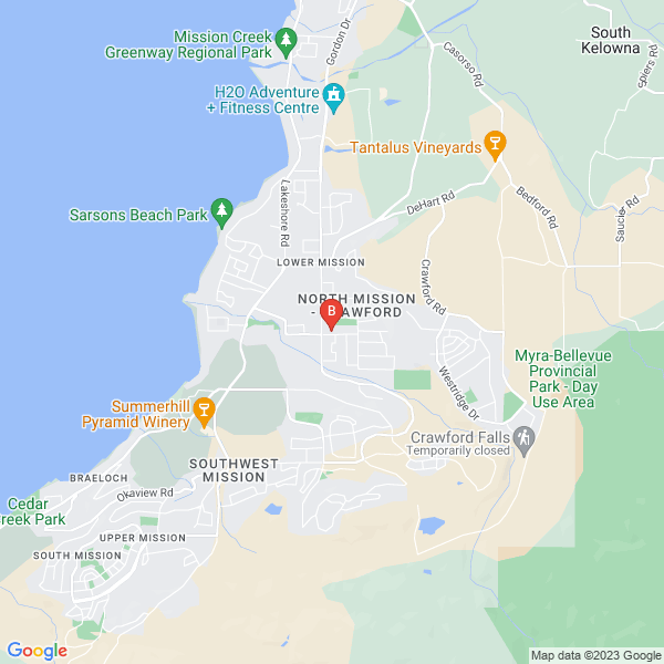WILDFIRE SEO AND INTERNET MARKETING location map: 720 McClure Rd., Kelowna, BC